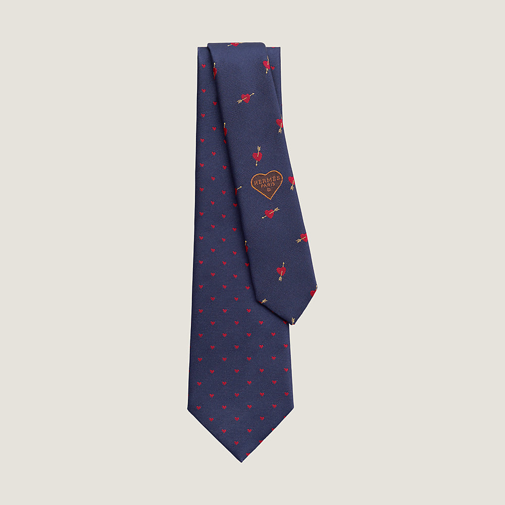 希少✨美品✨HERMES エルメス　ネクタイ　高級シルク　ハート柄 brandshop-cantabile_16-0050